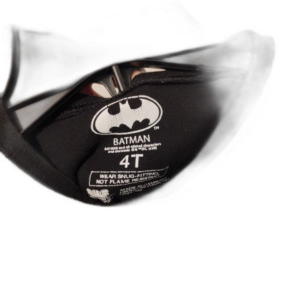 Batman Toddler Pajama Shirt 4T Boys Long Sleeve Black Gray Yellow Sleepwear - Picture 4 of 4